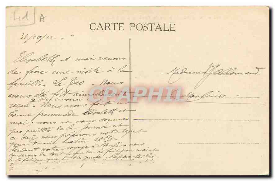 CPA Blois Vue generale prise du Fauborg de Vienne  — Rückseite