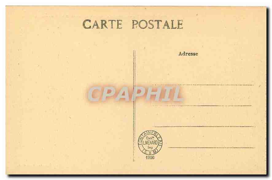 Palais de Fontainebleau — Le Bassin des Cascades — Collection Artistique L. M. — Reverso