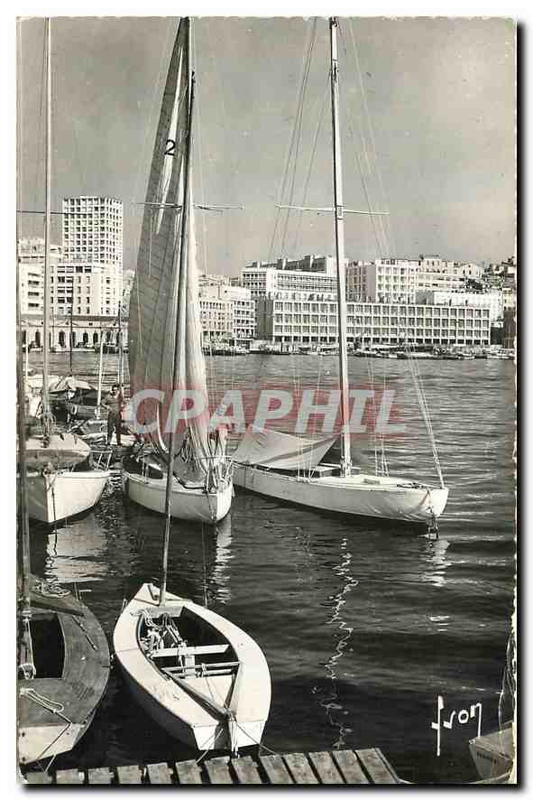 CPA Marseille B du R Sur le Cieux Port 