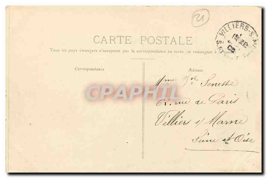 CPA Environs de Dijon les Sources de la Seine La grotte — Rückseite
