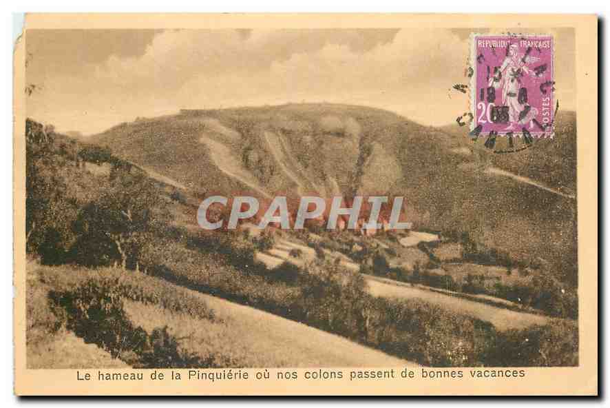 CPA Le hameau de la pinquierie ou nos colons passent de bonnes vacances 