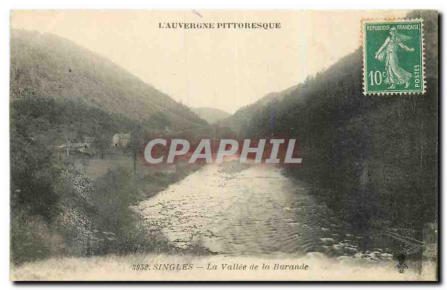 CPA Singles La Vallee de la Burande Auvergne