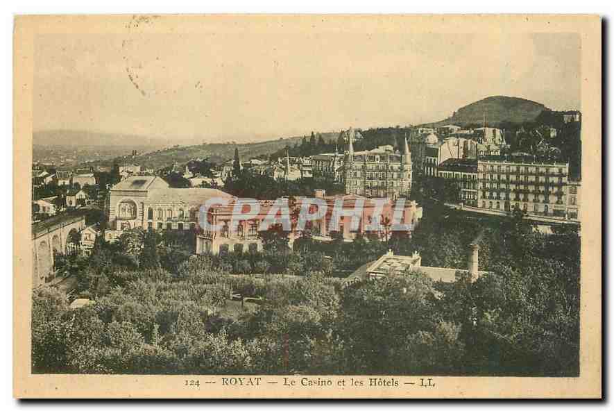 CPA Royat Le Casino et les Hotels 
