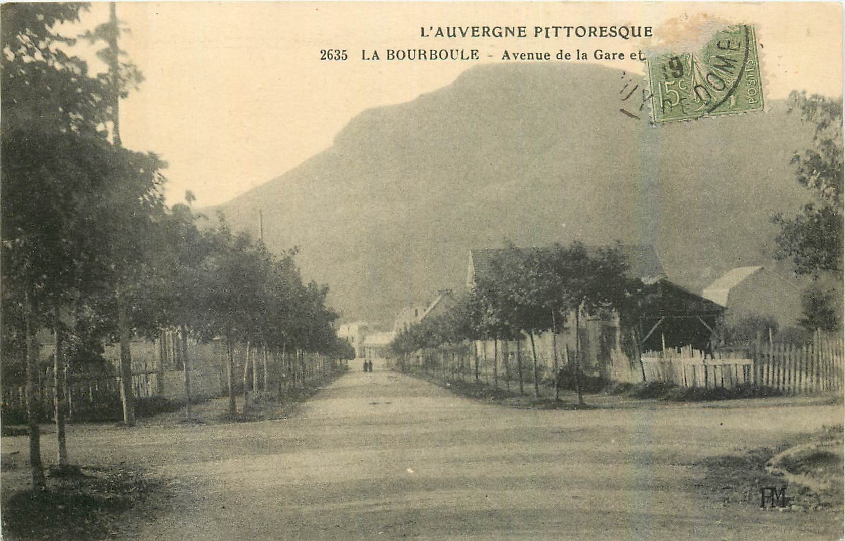 La Bourboule — Avenue de la Gare — L'Auvergne pittoresque — éditeur PM, n° 2635
