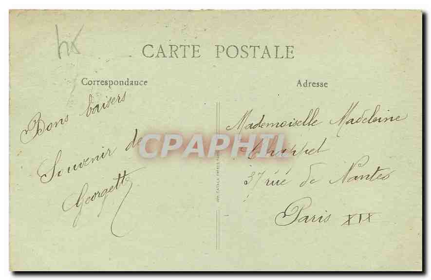 CPA Environs de Orleans Olivet Bords du Loiret  — Rückseite
