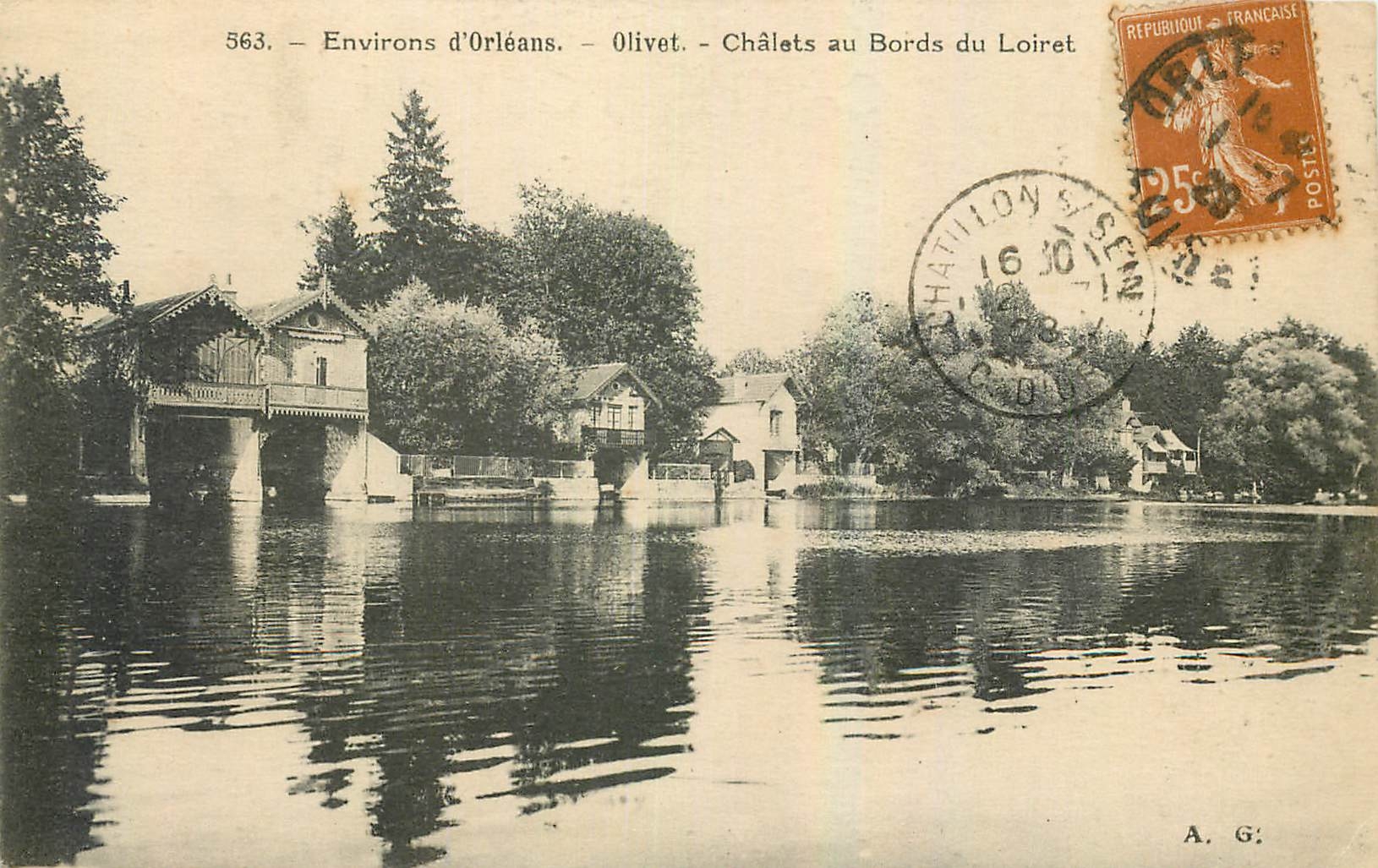CPA Environs d'Orleans Olivet Chalets au Bords du Loiret 