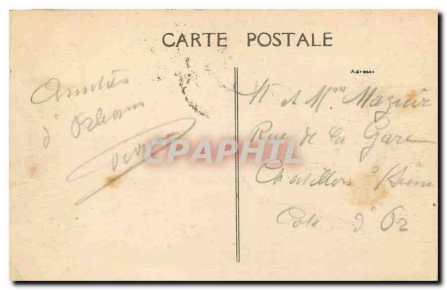 CPA Environs d'Orleans Olivet Chalets au Bords du Loiret  — Rückseite