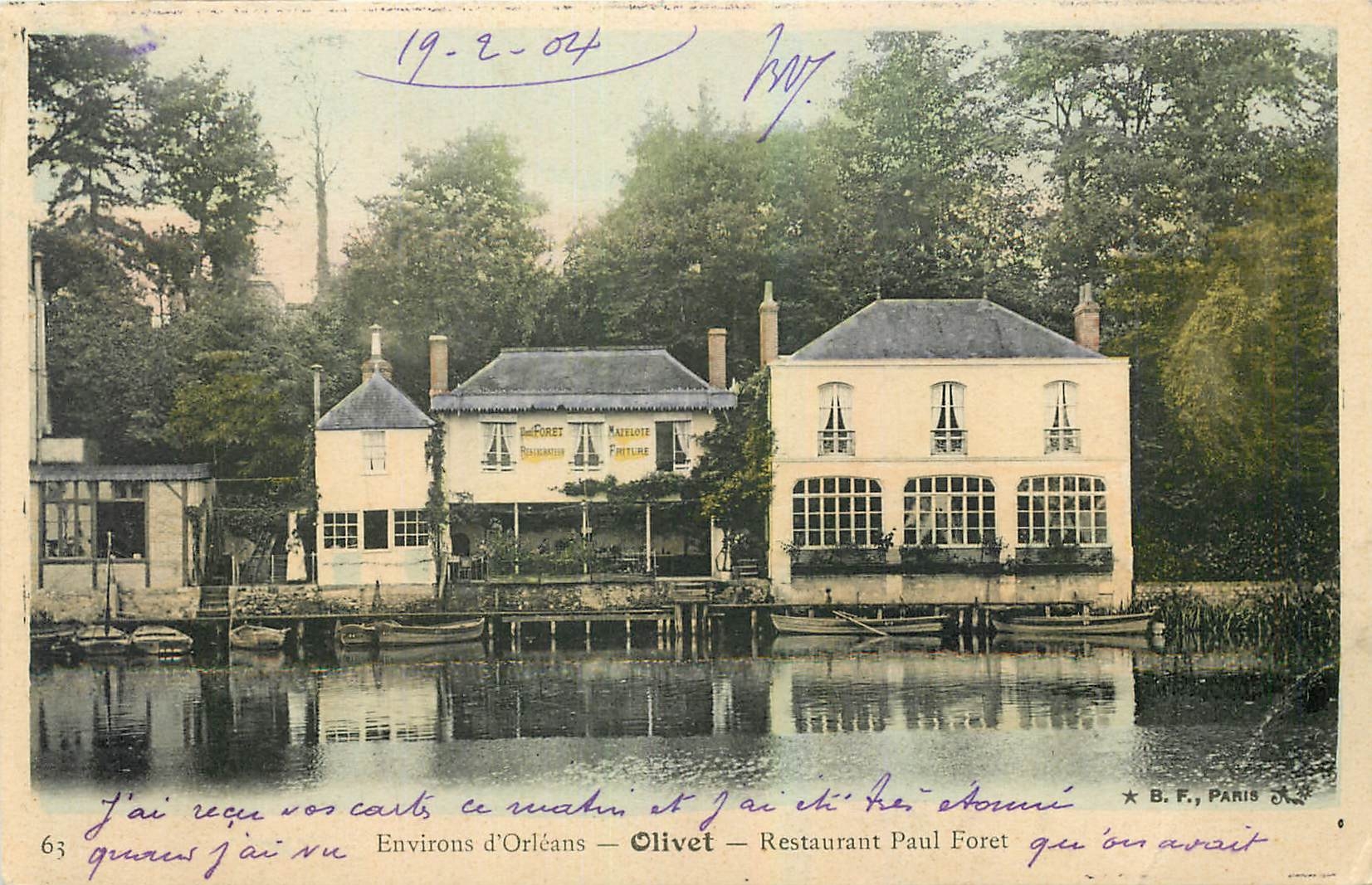 CPA Environs d'Orleans Olivet Restaurant Paul Foret 