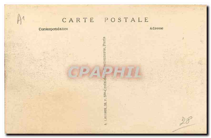 Versailles — Panorama du Château et des Jardins — A.P. n°133 — Verso