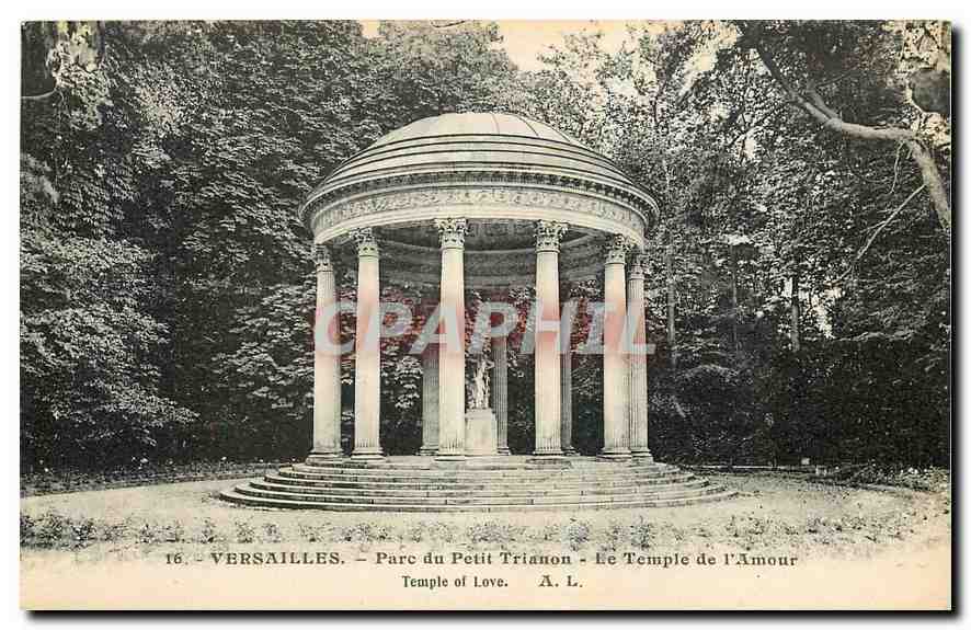CPA Versailles Parc du Petit Trianon Le Temple d l'Amour 