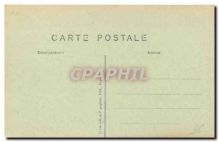 CPA St Germain en Laye S et O Le Chateau Facade Sud Ouest et la Chapelle  — Back