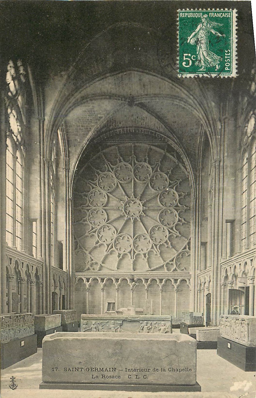 CPA Saint Germain Interieur de la Chapelle 