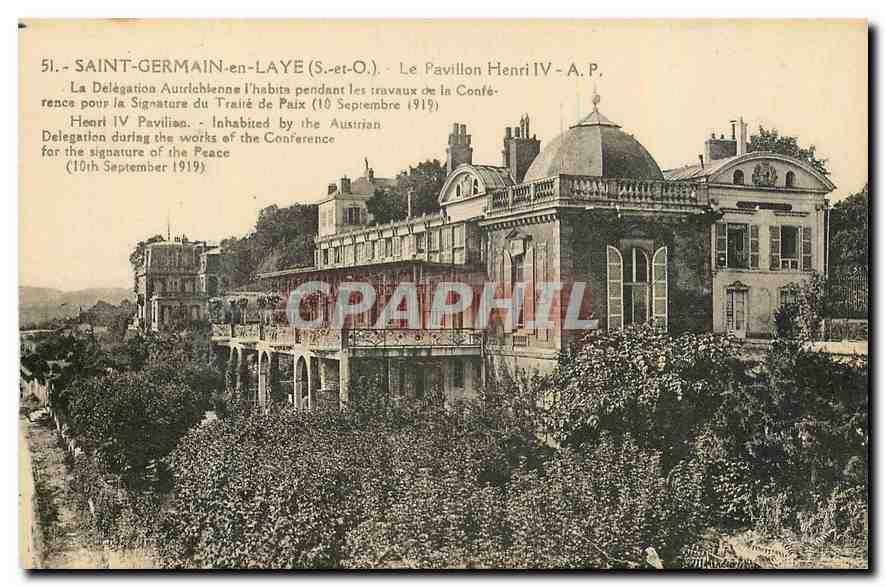 CPA Saint Germain en Laye S et O Le Pavillon Henri IV 