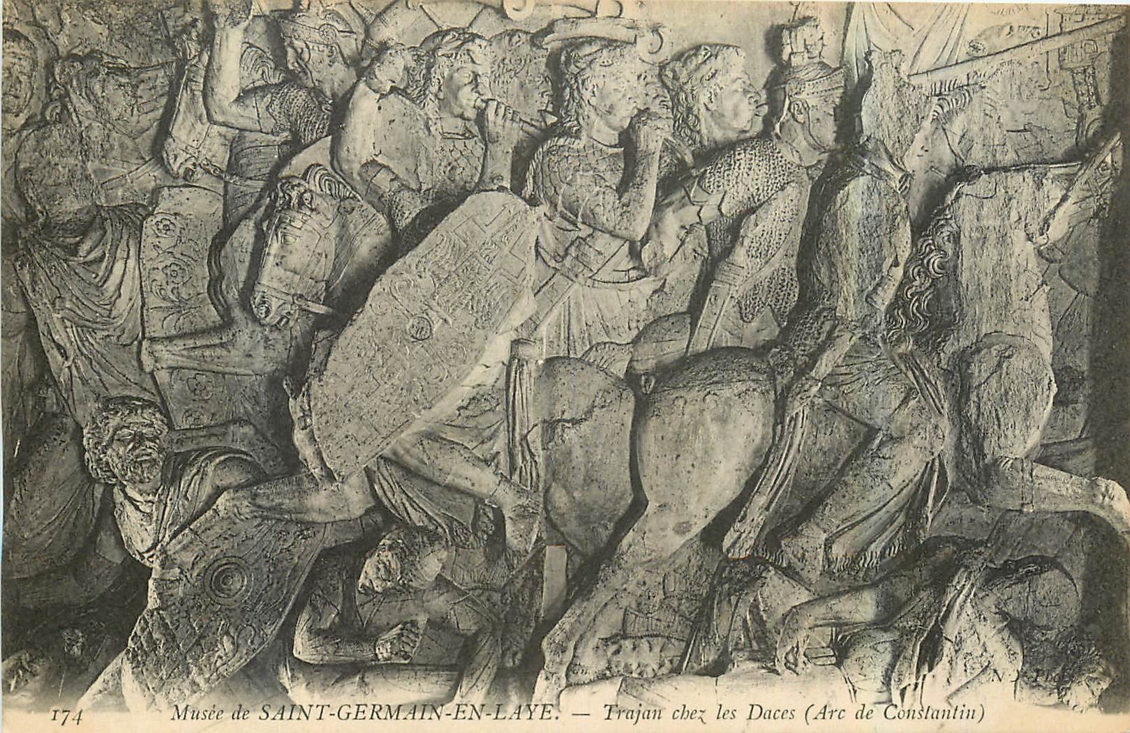CPA Musee de Saint Germain en Laye Trajan chez les Daces Arc de Constantin
