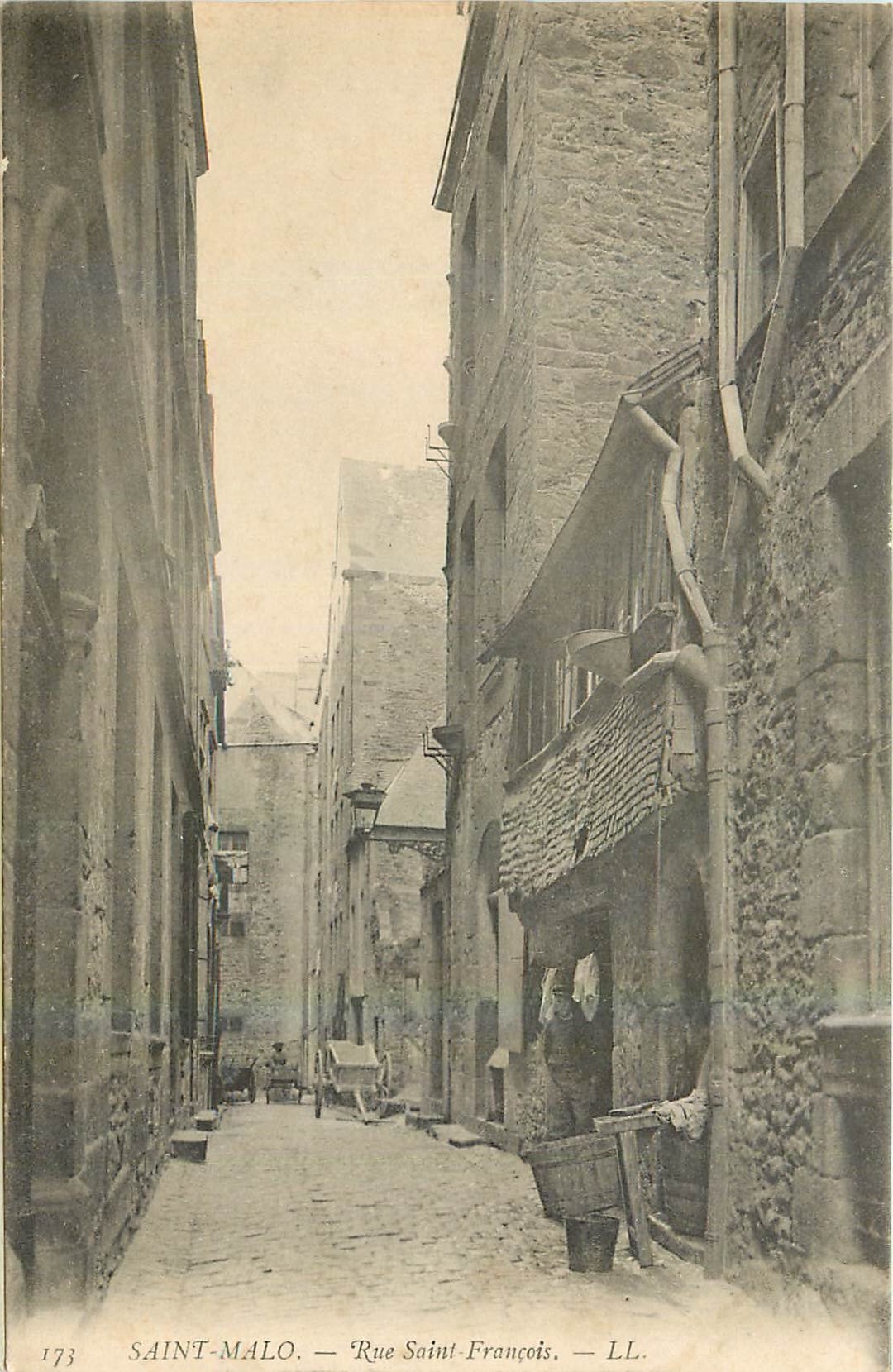 CPA Saint Malo Rue Saint Francois