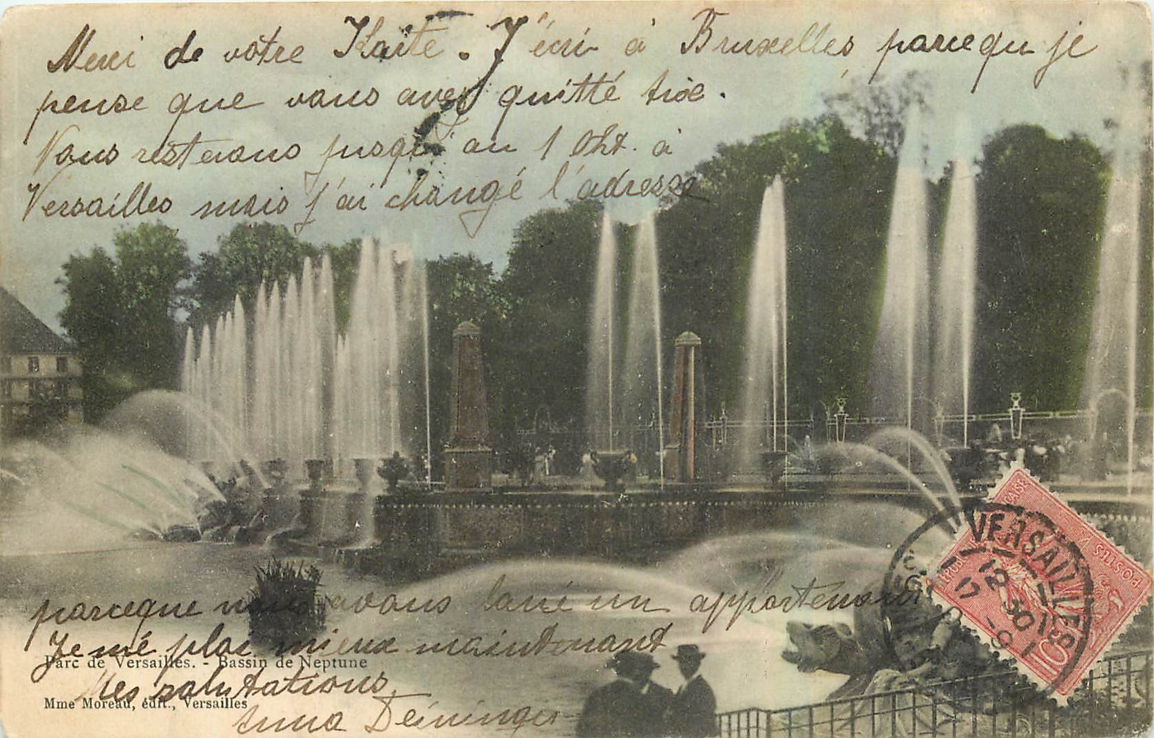 CPA Parc de Versailles Bassip de Neptune 
