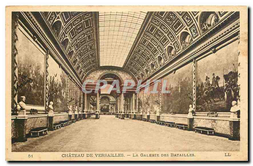 CPA Chateau de Versailles La Galerie des Batailles 