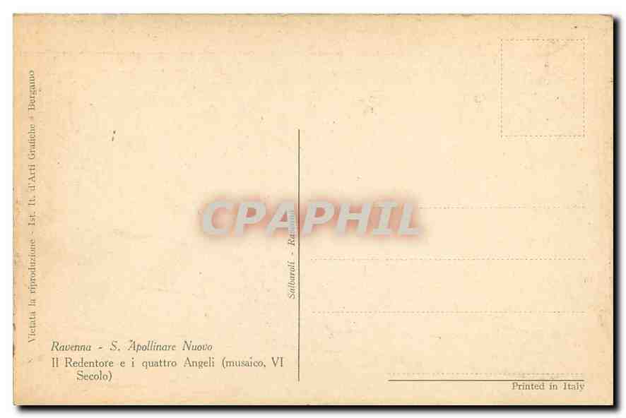 CPA Ravenna S Apollinare Nuovo — Verso