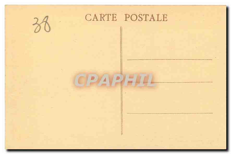 CPA Dauphine Uriage les Bains Le Parc et le Chateau  — Rückseite