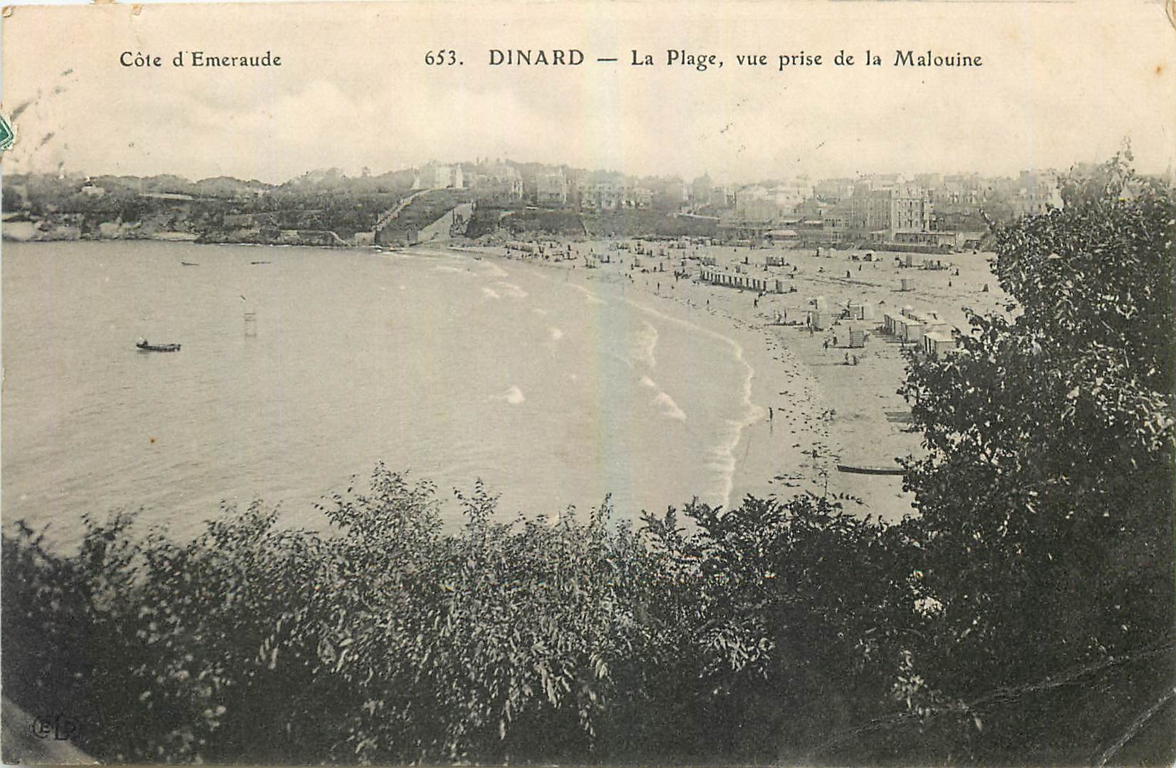Dinard — Der Strand, Ansicht vom Malouine — Côte d’Emeraude, n°653