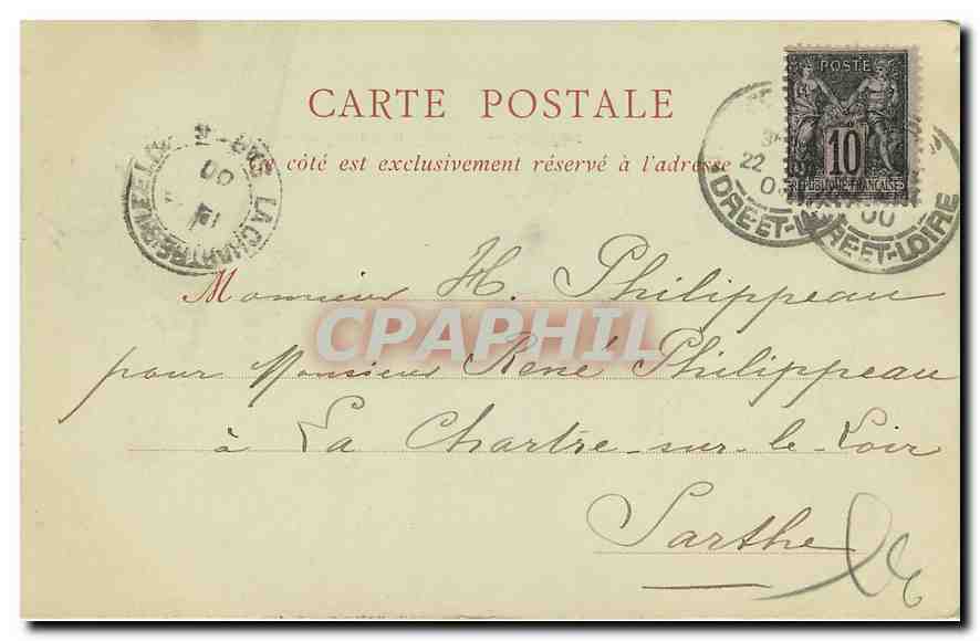 CPA Tours Le Pont de Pierre et la Tranebee  — Rückseite