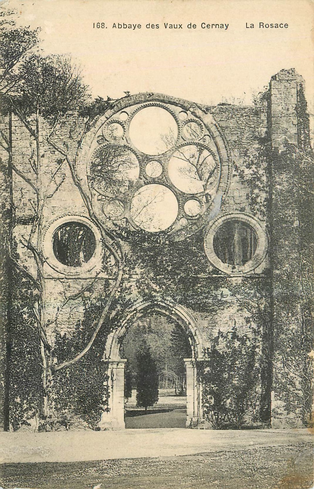 Abbaye des Vaux de Cernay — La Rosace — Laprange, édit. photo, Baume-les-Dames