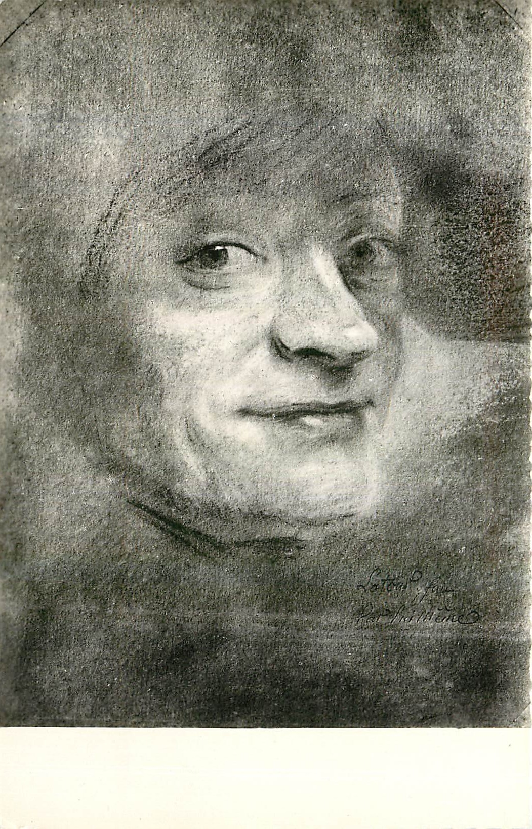 CPA Musee de Dijon Masque de M Quentin de la Tour par lui meme 
