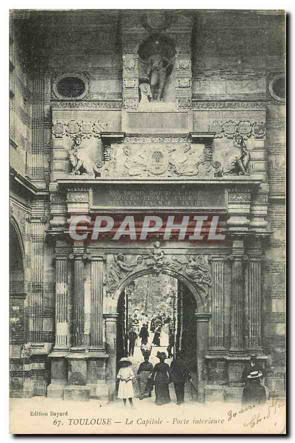 CPA Toulouse Le Capitole Porte interieure 