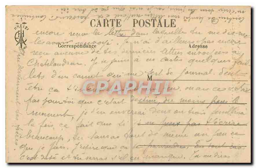 CPA Tombeau en granit de Saint Guillaume eveque de St Brieuc et fondateur de la cathedrale — Rückseite