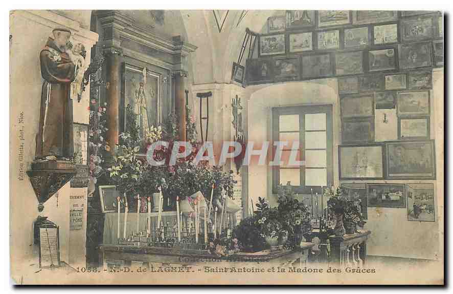 CPA N D de Laghet Saint Antoine et la Madone des Graces 