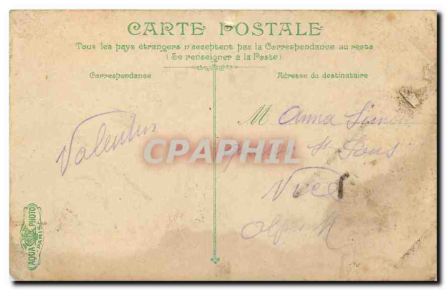 CPA Lyon Le palais St Pierre  — Verso