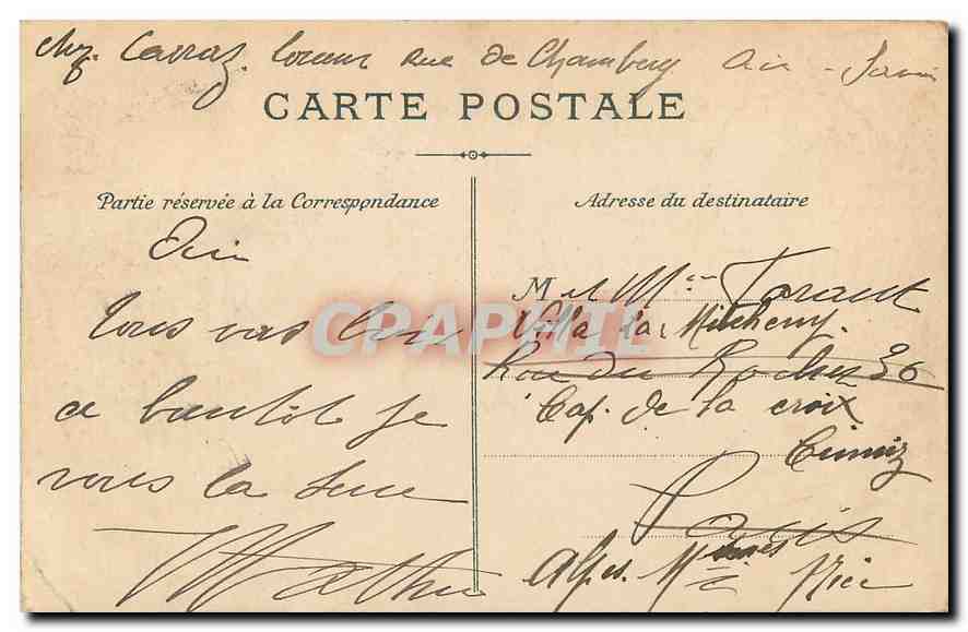 CPA Aix Les Bains Vue generale  — Rückseite