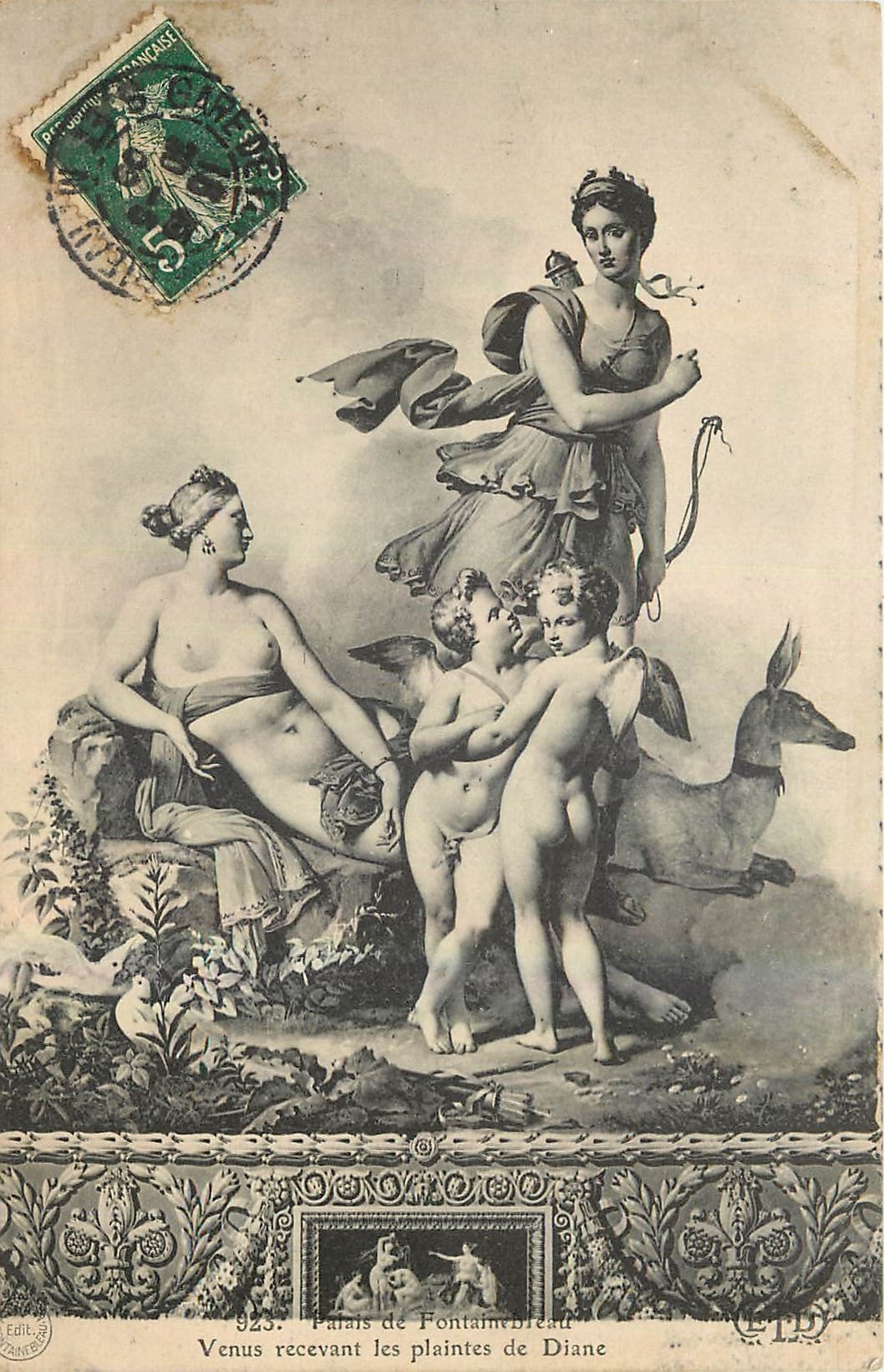 Venere che riceve le lamentele di Diana — Palazzo di Fontainebleau — Edit. CTD