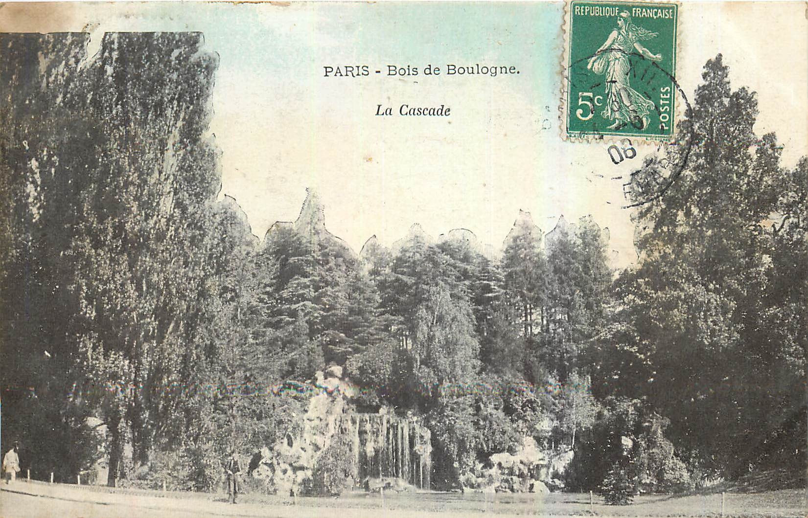 CPA Paris Bois de Boulogne La Cascade 