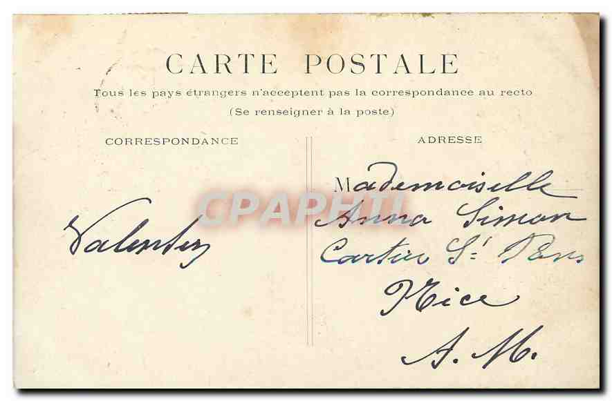 CPA Paris Bois de Boulogne La Cascade  — Rückseite