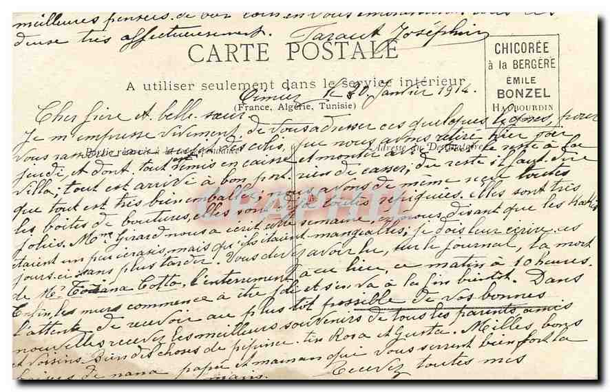 CPA Plaisanterie Femme — Back