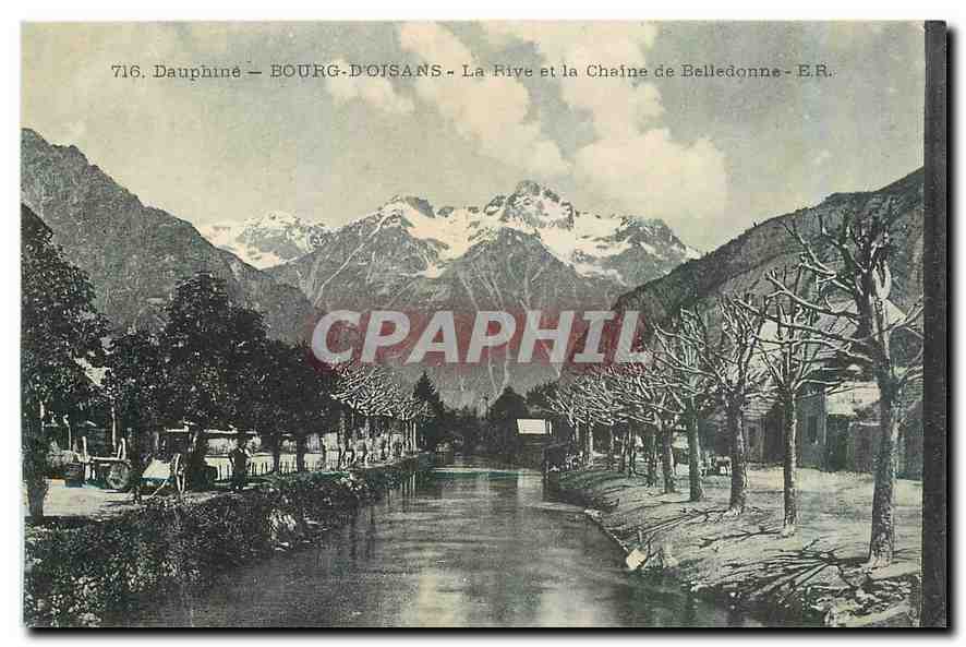 Bourg-d'Oisans — La Rive et la Chaîne de Belledonne — E.R.