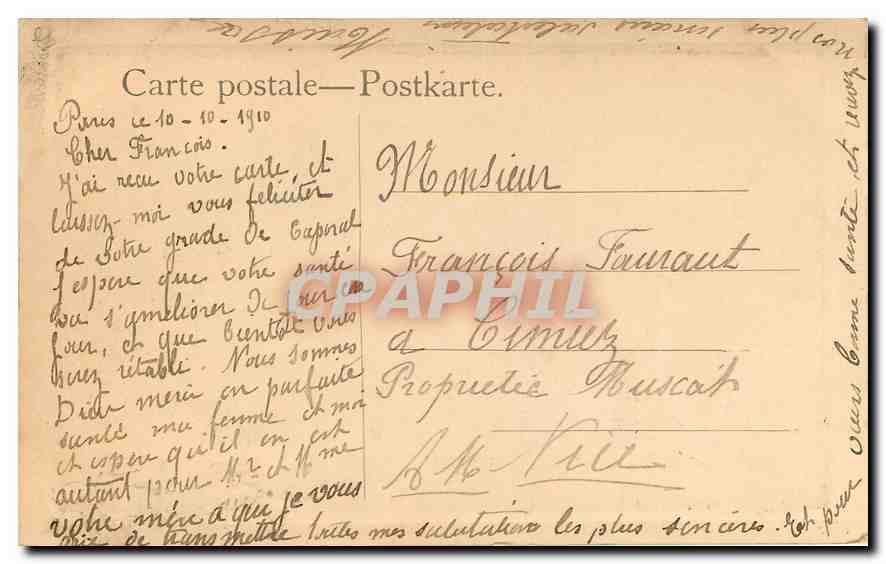 CPA Paysage Hayes — Verso