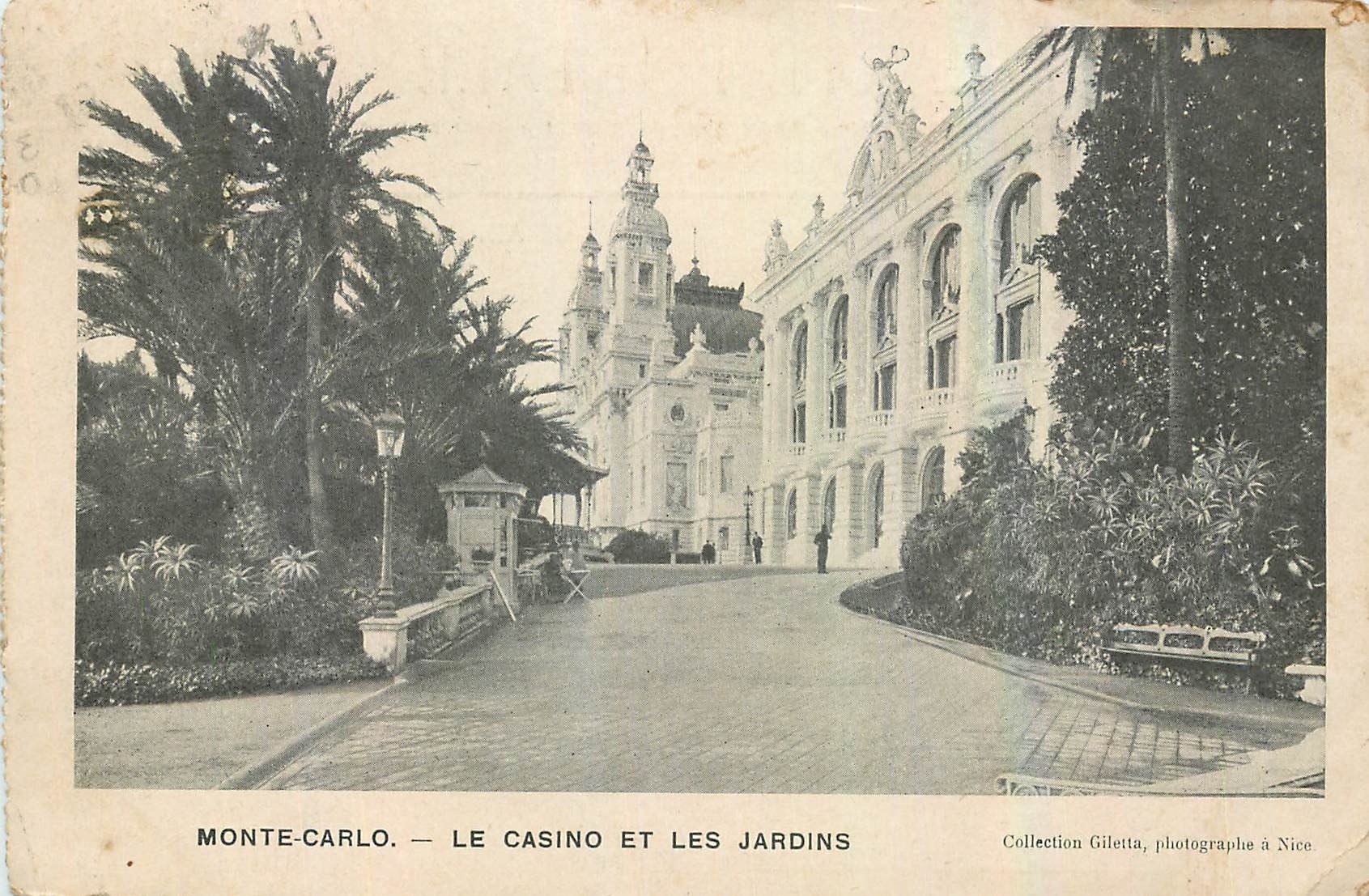 CPA Monte Carlo Le Casino et les Jardins
