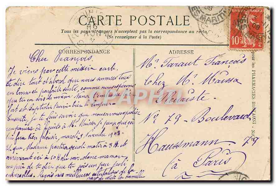 CPA Monte Carlo Le Casino et les Jardins — Rückseite
