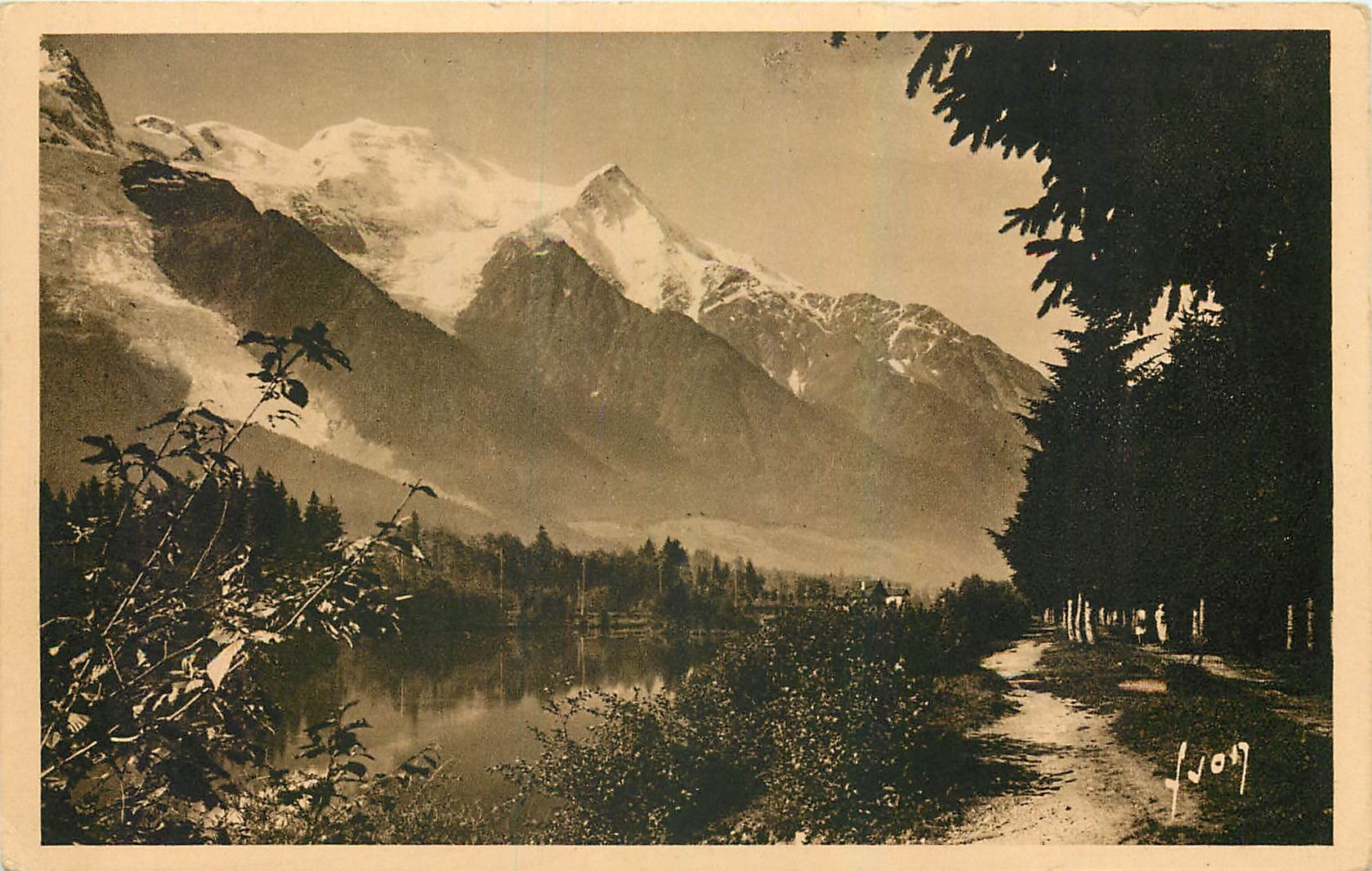 CPA Chamonix Mont Blanc Haute Savoie Le miroir du Mont Blanc 