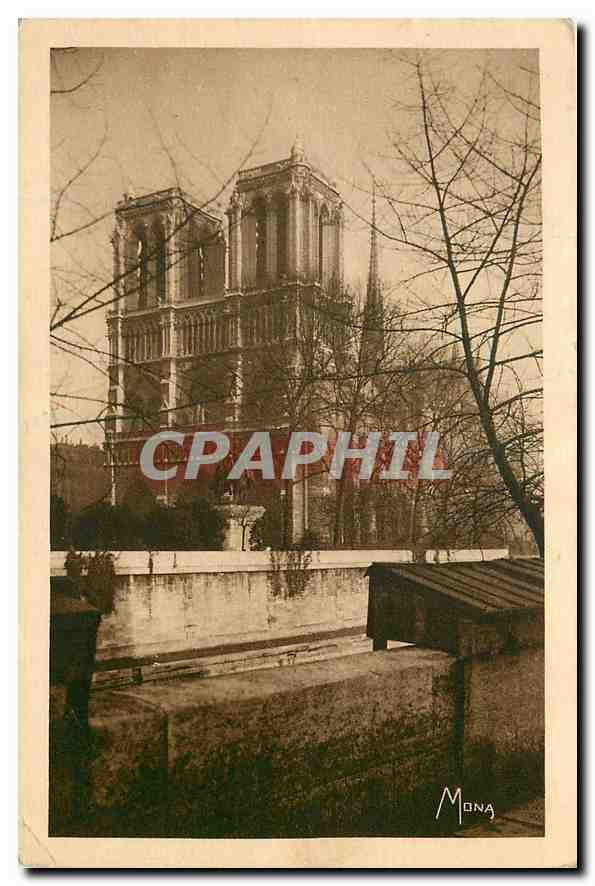 CPA Les Petits tableaux de Paris Cathedrale Notre Dame 