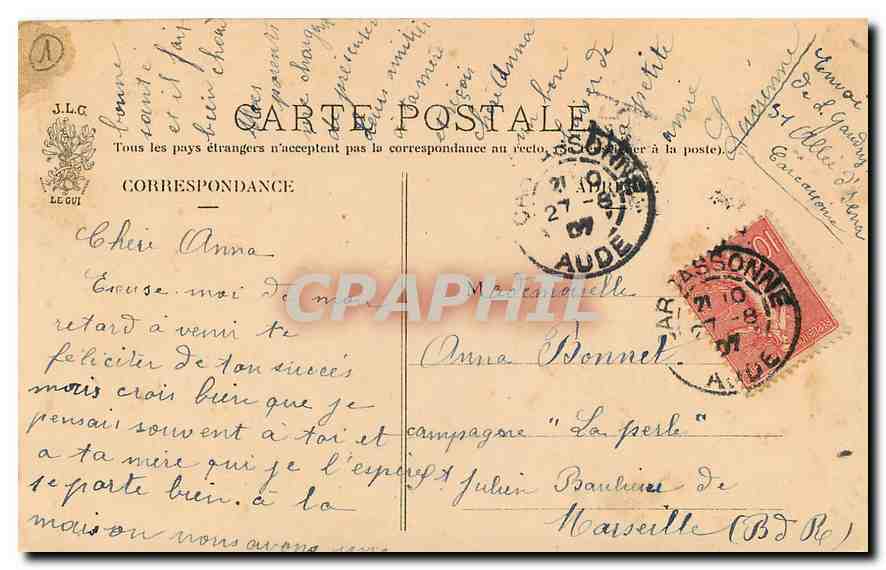 CPA Enfants Folklore — Verso