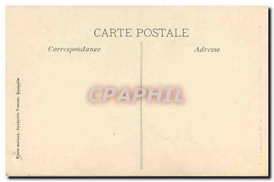 CPA Musee Longchamp Marseille Salle Puget St Alexandre Sanil  — Rückseite