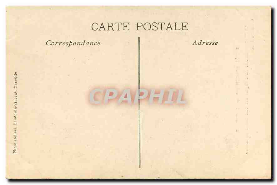 CPA Marseille Musee de Longchamp La Mort de Mireille dans l'Eglise des Stes Maries de la Mer  — Rückseite