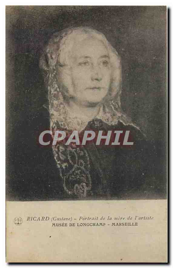 CPA Ricard Culsave Portrait de la mere de l'artiste Musee de longchamp Marseille 