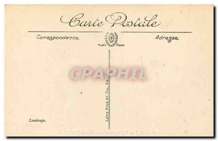 CPA Marseille Musee de Longchamp Corot Jean Baptiste Camille Vue du Tyrol Italien  — Rückseite