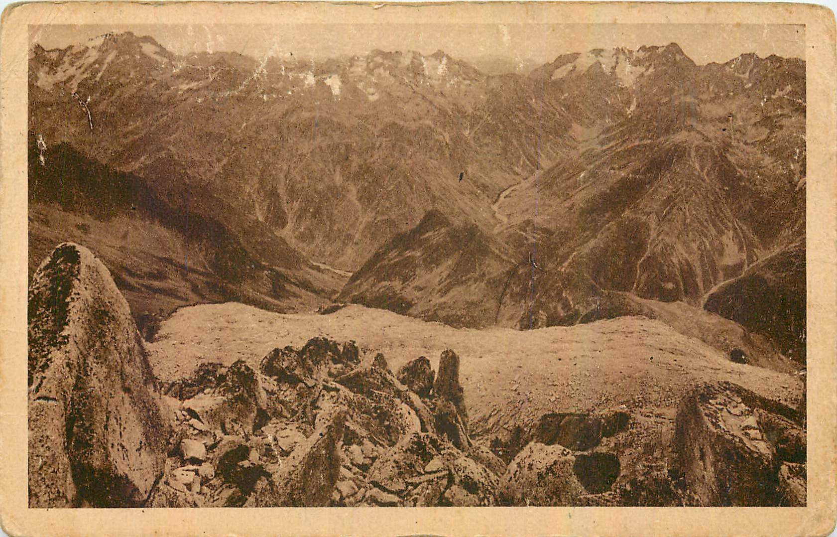 Panorama du Pic de Turbat — 3030 m. — Valgaudemar — éditeur Rouguy, éditeur à Gap