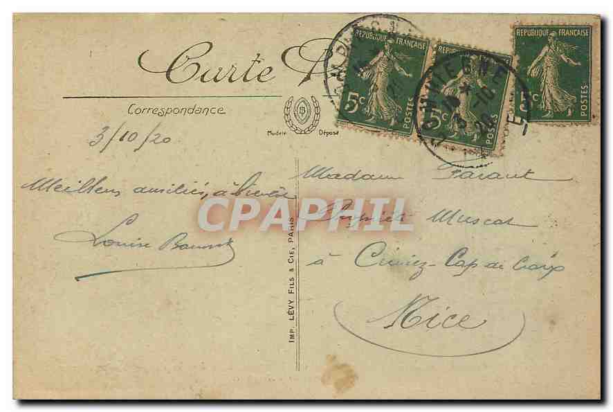 CPA Env de Compiegne Chateau de Francport l'Armistice Militaria — Rückseite