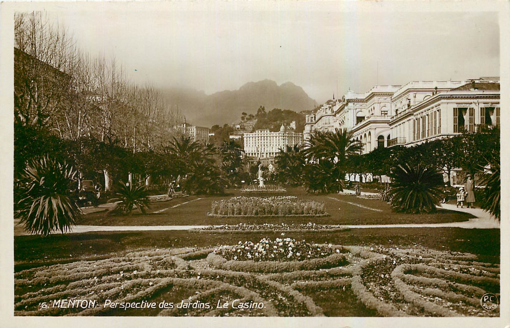 CPA Menton Perspective des Jardins Le Casino 